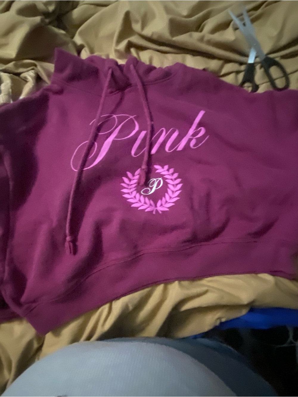 PINK by Victoria's Secret Magenta Hoodie with Pink Crest